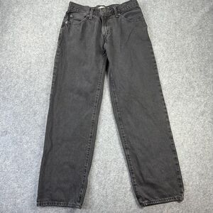 Levi's 94 Baggy Jeans Womens 28 Black High Rise Relaxed Straight Denim